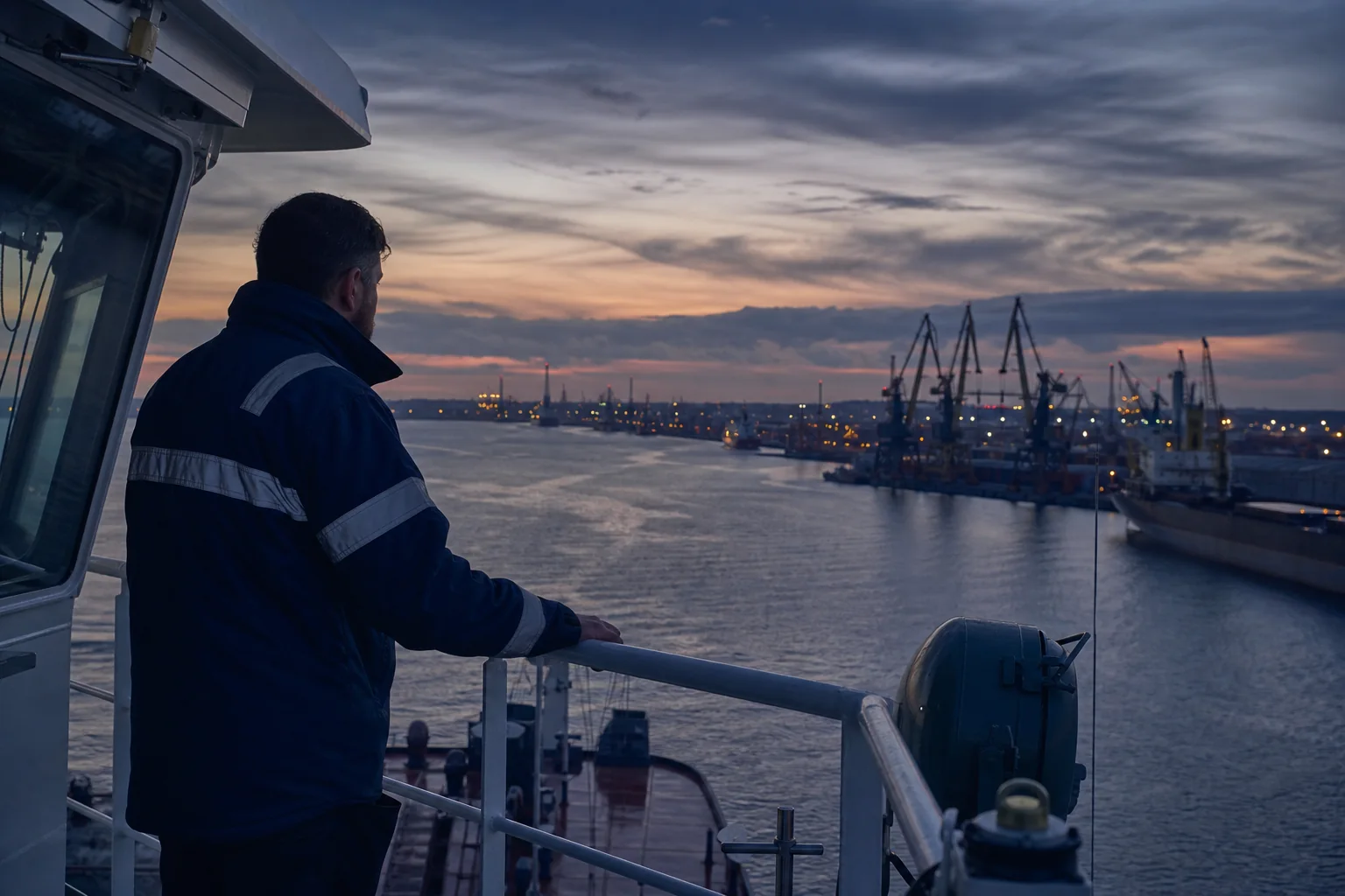 Professional maritime setting